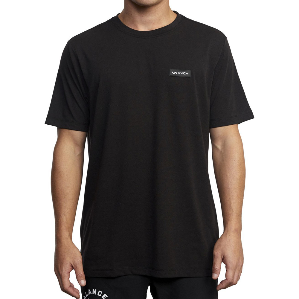 루카 남성  블랙 라운드 반팔 티셔츠 (VB11ST502BLK)