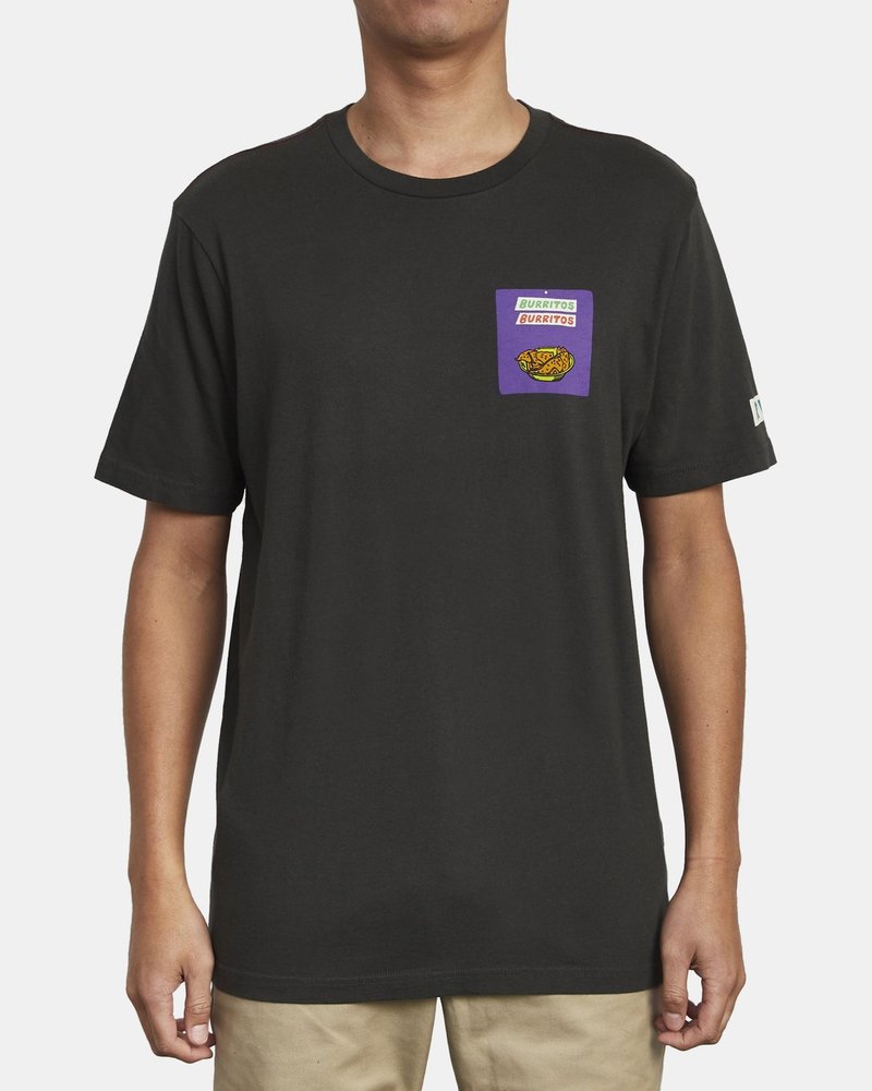 루카 남성 블랙 반팔 라운드 티셔츠 (VA21ST149PTK)