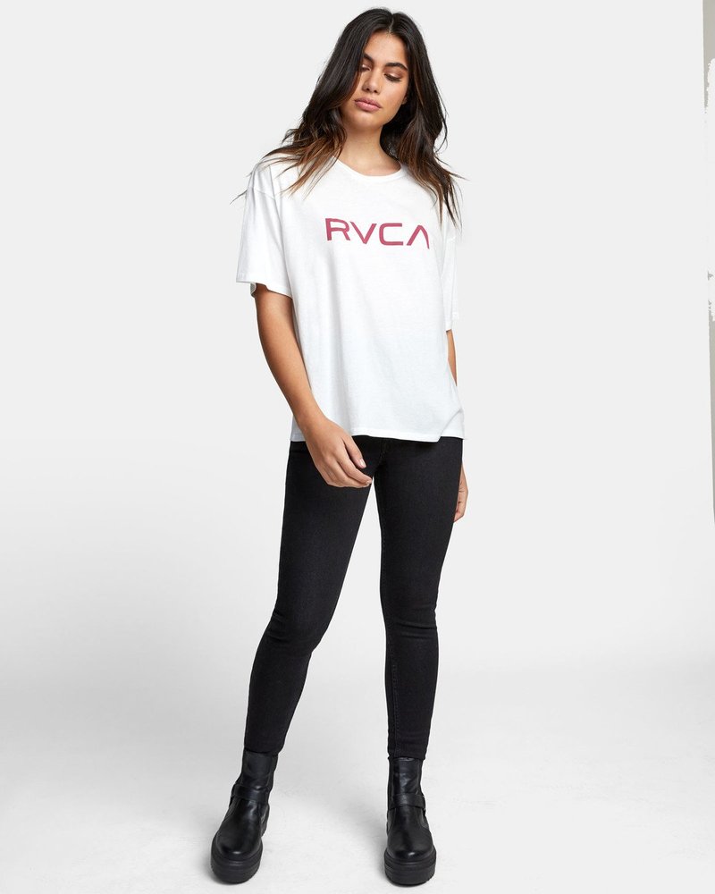 루카 여성 화이트 라운드 반팔 티셔츠 (VA21ST030VWT)