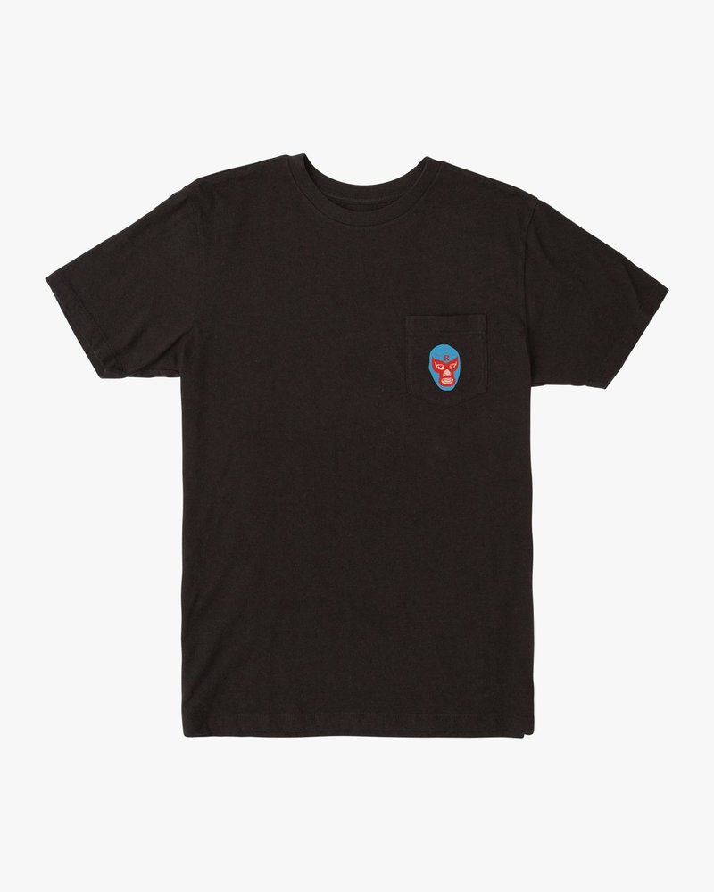 루카 남성 블랙 반팔 라운드 티셔츠 (VA21ST206PTK)