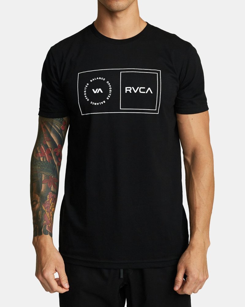 루카 남성 블랙 반팔 라운드 티셔츠 (VA21ST514BLK)