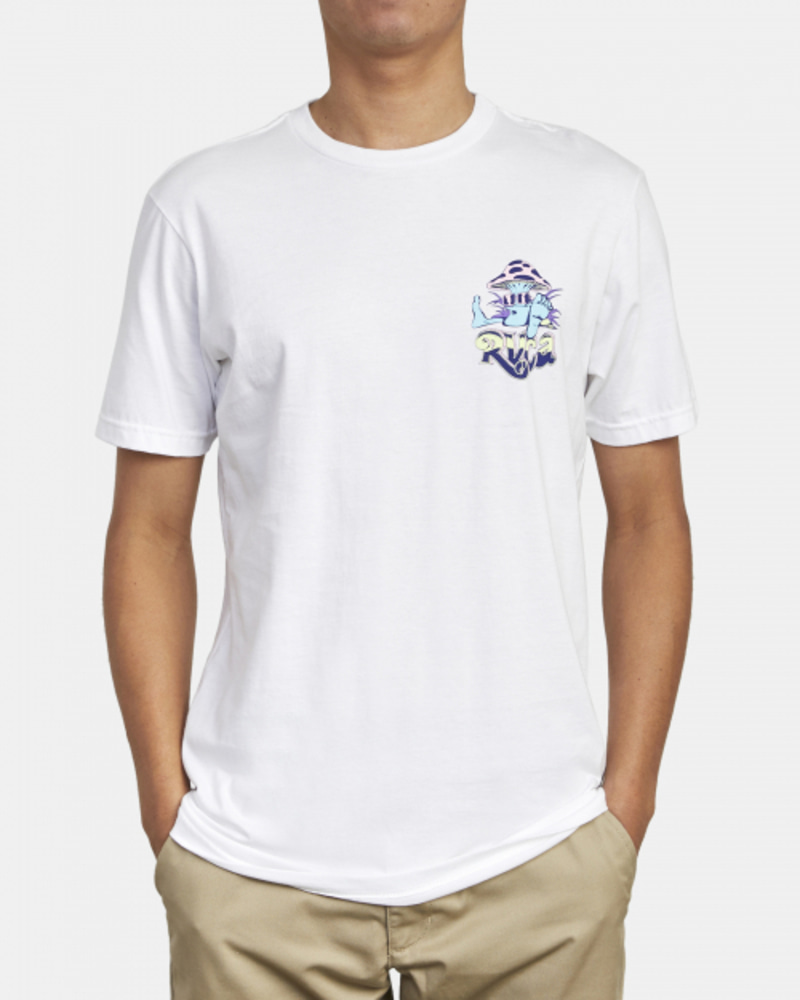 루카 남성 화이트 반팔 티셔츠 (VA21ST091WHT)