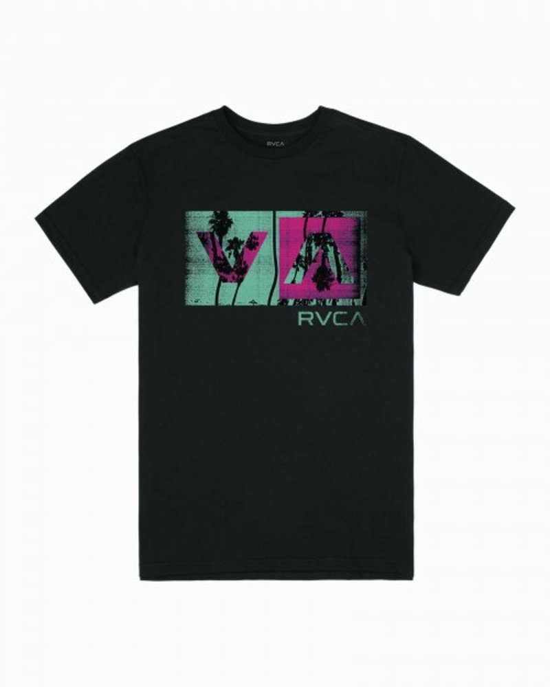 루카 남성 블랙 반팔 티셔츠 (VA21ST218BLK)