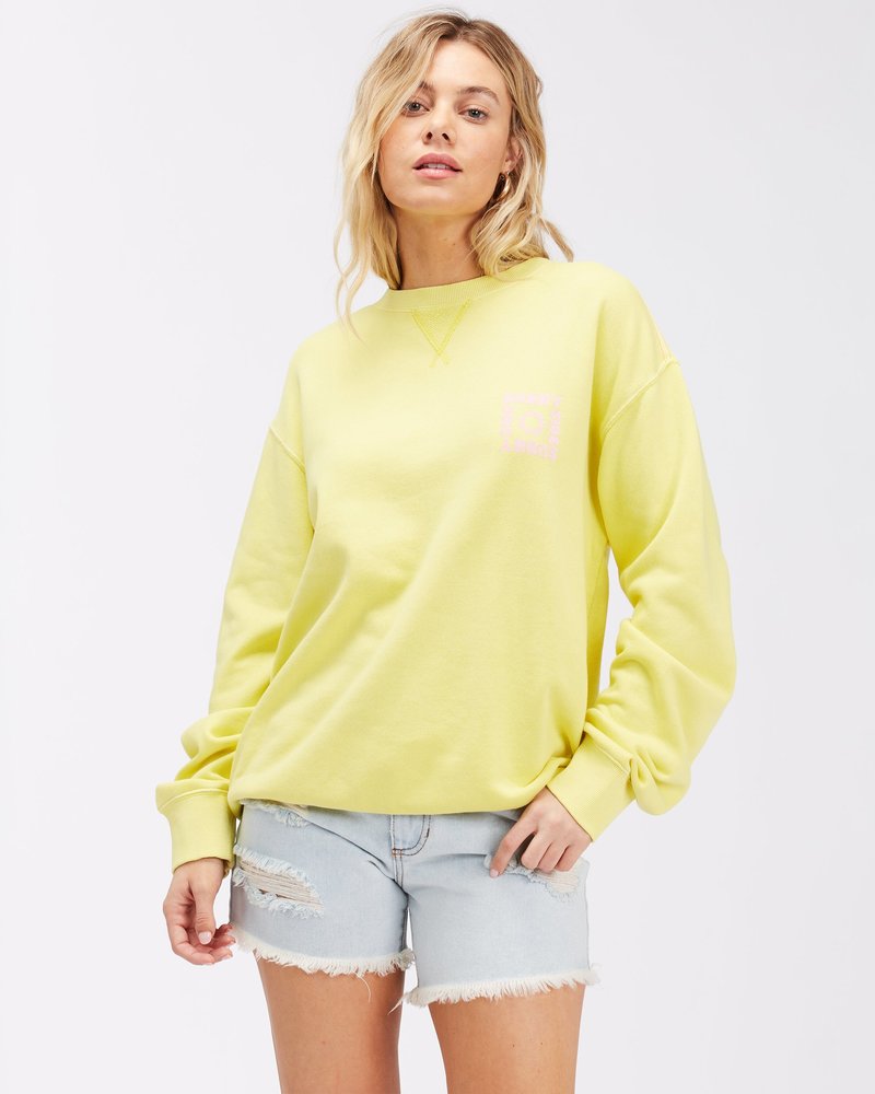 빌라봉 여성 옐로우 긴소매 맨투맨 티셔츠 (WC11LT045CIT)