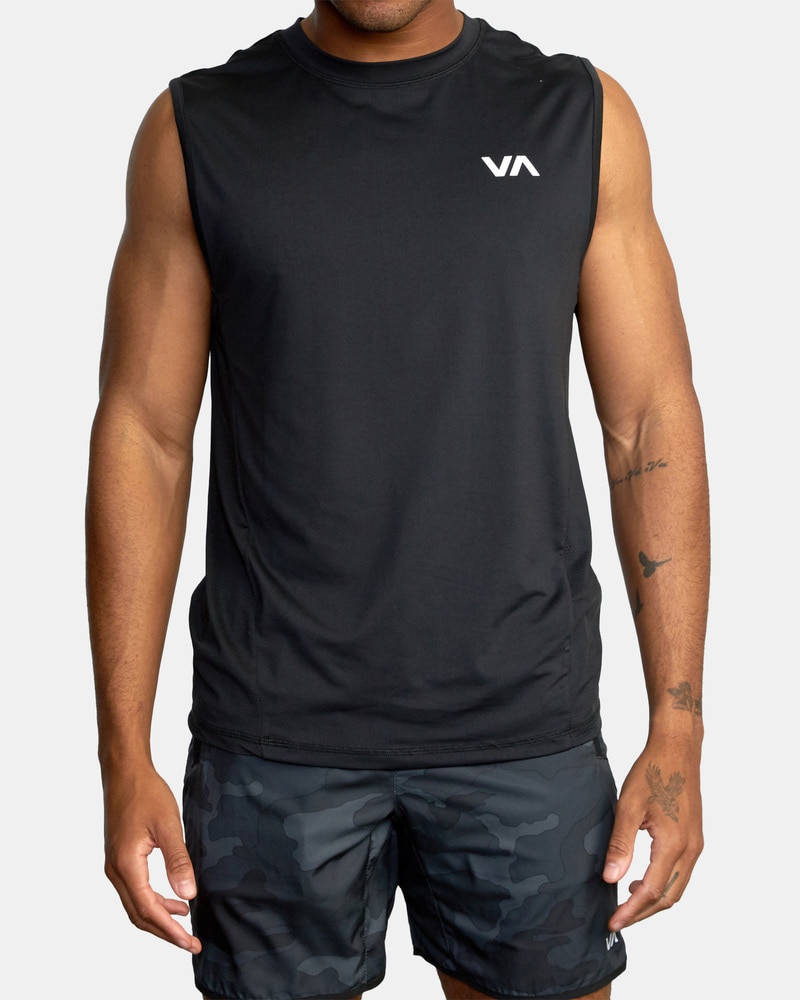 루카 남성 블랙 민소매  티셔츠 (VC11SL512BLK)