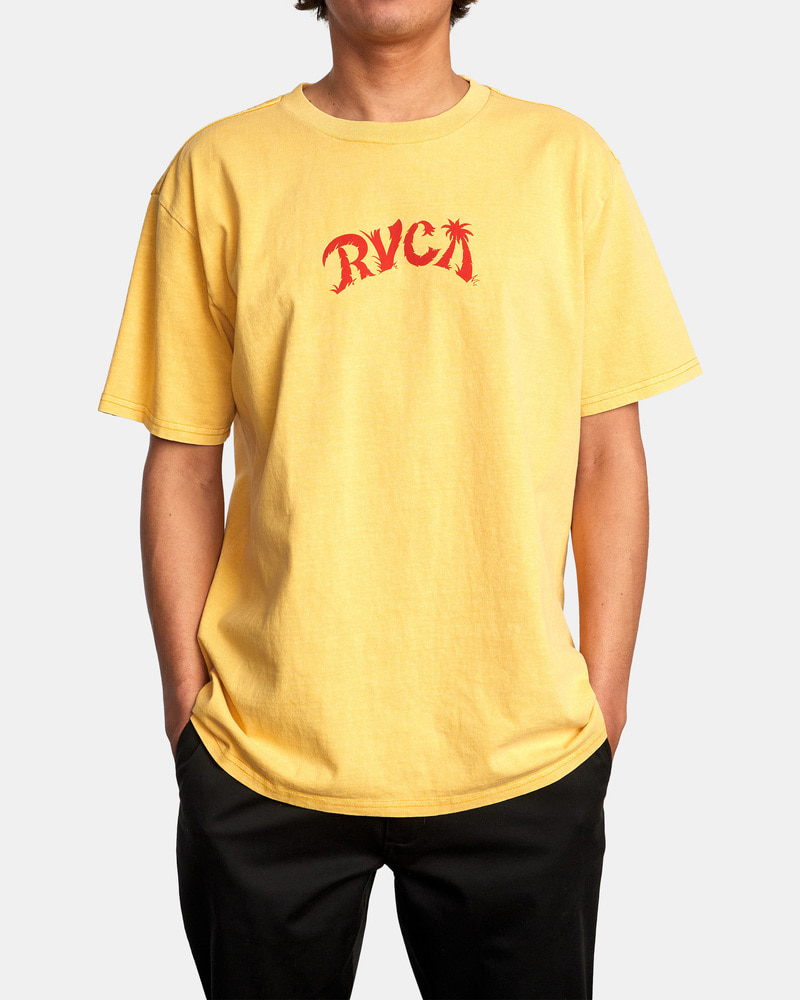 루카 남성 옐로우 반팔 티셔츠 (VC11ST015VGD)