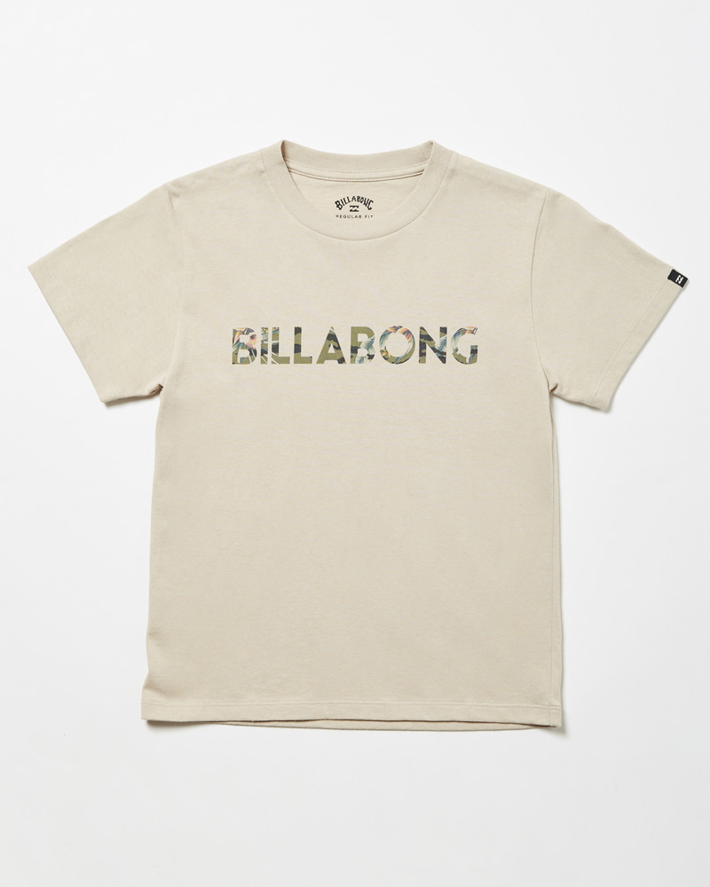 빌라봉 남아 베이지 레터링 반소매 티셔츠 (HC21KT476BEG)
