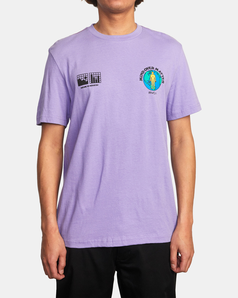 루카 남성 바이올렛 반팔 티셔츠 (VC11ST022PLG)