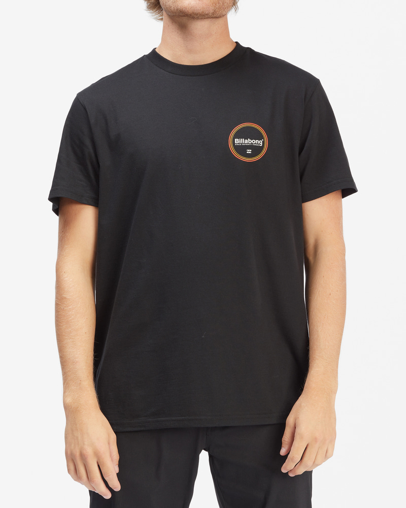 빌라봉 남성 블랙 반팔 티셔츠 (AC21ST208BLK)