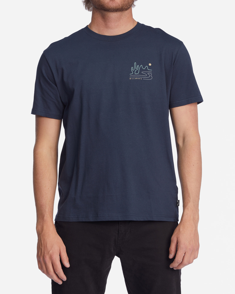 빌라봉 남성 블랙 반팔 티셔츠 (AC21ST225KYJ)