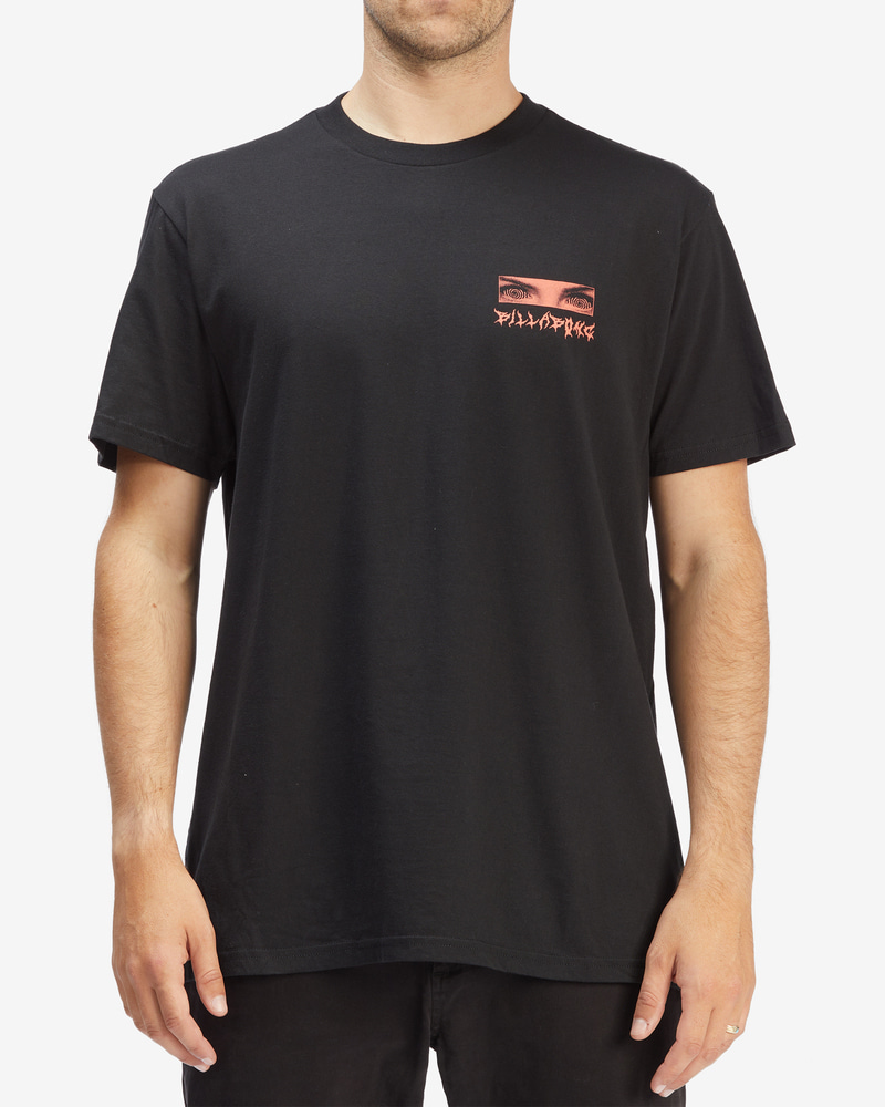 빌라봉 남성 블랙 반팔 티셔츠 (AC21ST211BLK)