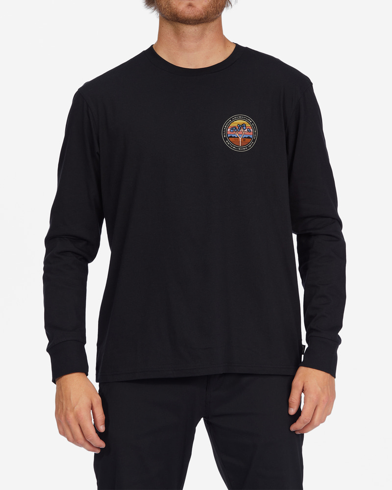 빌라봉 남성 블랙 록키 롱 슬리프 티셔츠 (AC31LT055BLK)